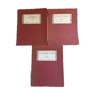 Lot Of 3 Famous Water-Colour Painters The Studio London 1920s Flint, Turner, Row