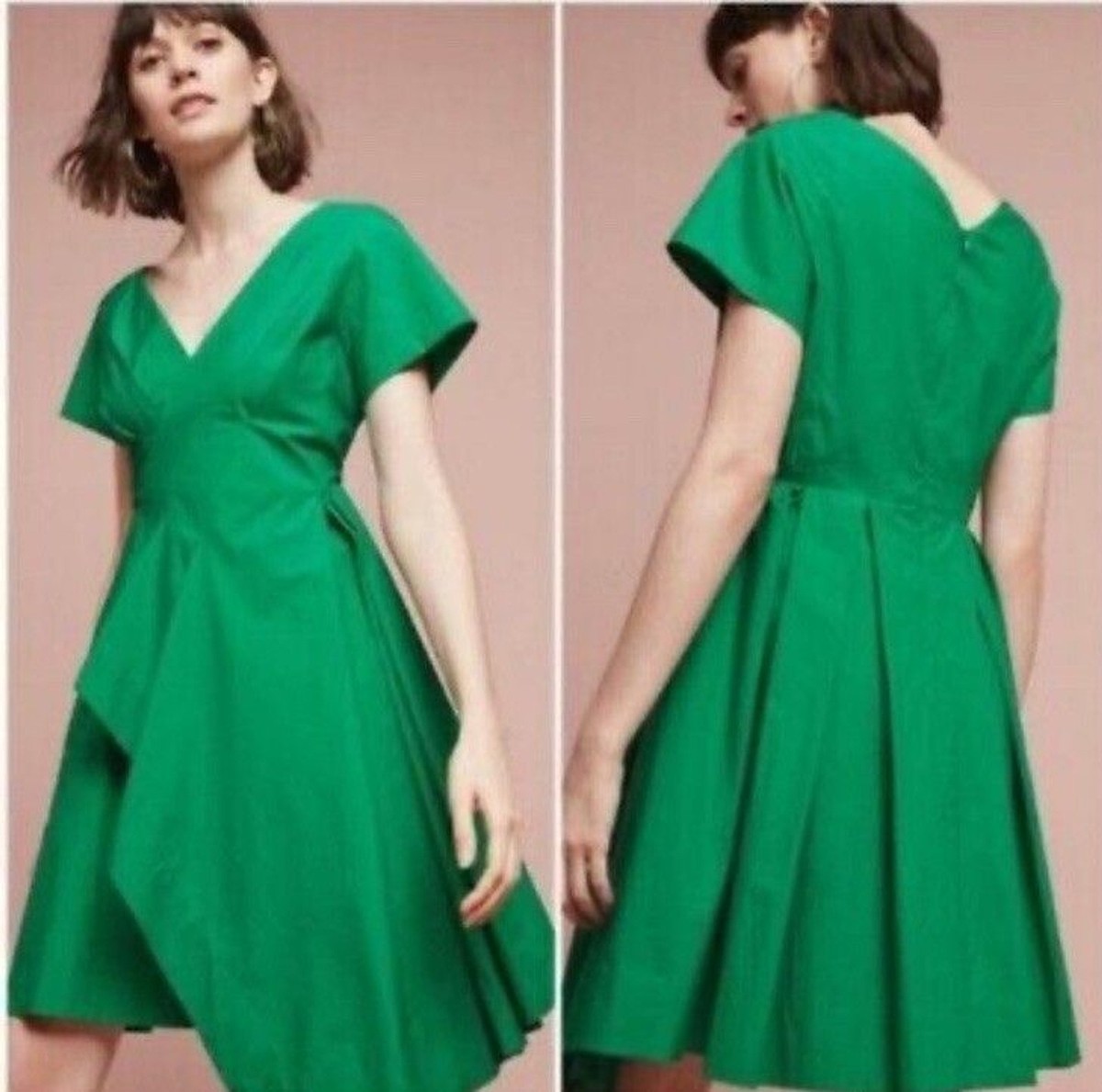 green emerald velvet dress Anthropologie Penny Dress, Anthroplogie