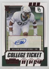 2021 Panini Contenders Draft Picks Game Ticket Red William Bradley-King Auto un2