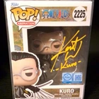 Funko Pop! Animation One Piece Kuro #2225 Vinyl Figure Autographed