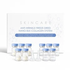 Skin Care, Noviqo Freeze Dried Collagen for Face, Anti-Wrinkle Nano-Silk Coll...
