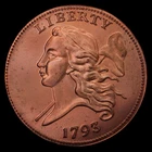 1793-P Half Cent — photo from another recent sale