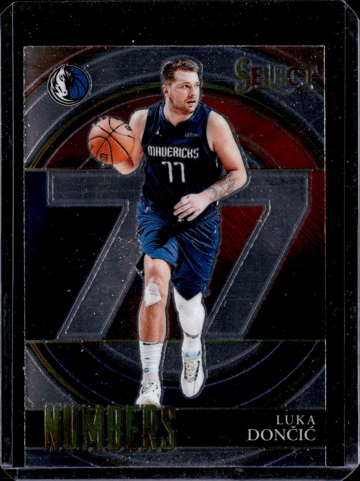 2021-22 Panini Select #7 Luka Doncic Select Numbers