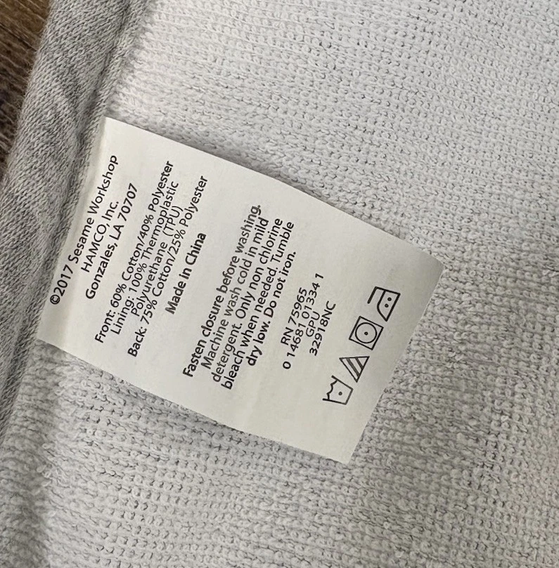 芝麻街 Elmo 和饼干饼干 儿童 幼儿 婴儿围兜 — 第 3/4 张图片