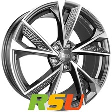 MAM RS6 paladium front polish 8x18" ET30 LK5 114.3 ML 72.6 Alufelgen 18 Zoll