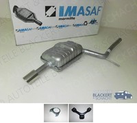 Imasaf Auspuff Endtopf für Audi A4 +Cabrio+Avant Links Quattro 2.0 TFSI/3.0/3.2
