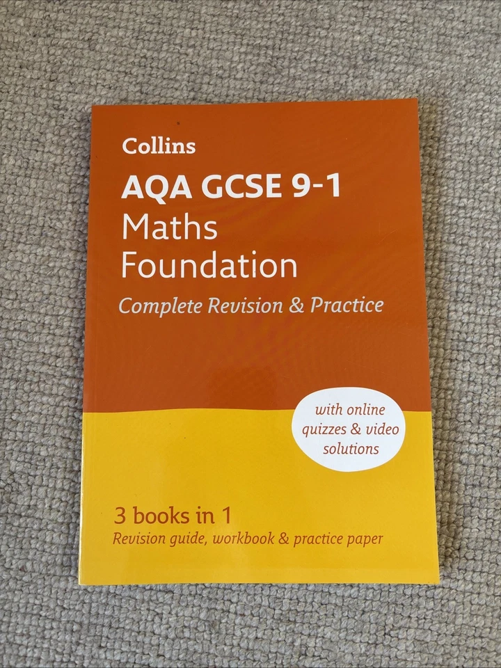 AQA Foundation GCSE Maths Practice and Revision Guide 9-1 by Collins - Image 2 of 4