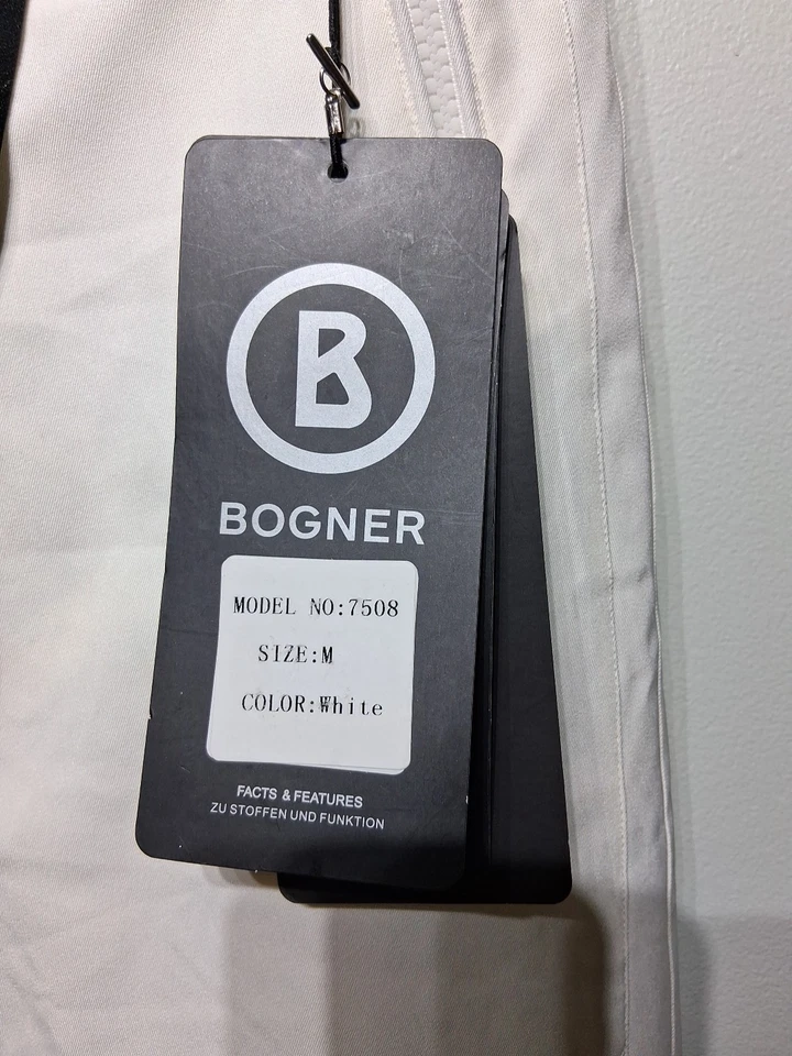 Pantalones de esquí Bogner para mujer blancos aislados talla M nuevos con etiquetas  Foto 4 de 4