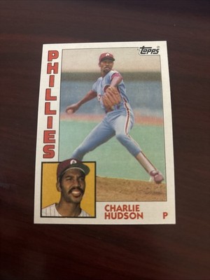 1984 Topps - Charles Hudson #432 RC Rookie Philadelphia Phillies NM-MINT SHARP