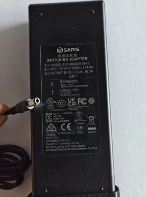 SARIS SOY-4800200-094-I 48V 2A 96W Netzteil-Adapter-Ladegerät Plug
