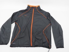 Nike Storm-Fit XXL Full Zip Black Orange Running Jacket Cinching Hem