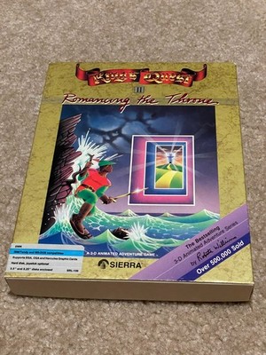 King's Quest II Romancing Throne (IBM 5.25) Adventure *Sierra Big Box complete