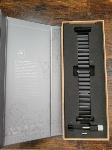 Nomad NM1A4HB000 Stainless steel Watch Band for Apple Watch 42 - 44mm - Black - Zdjęcie 3 z 4