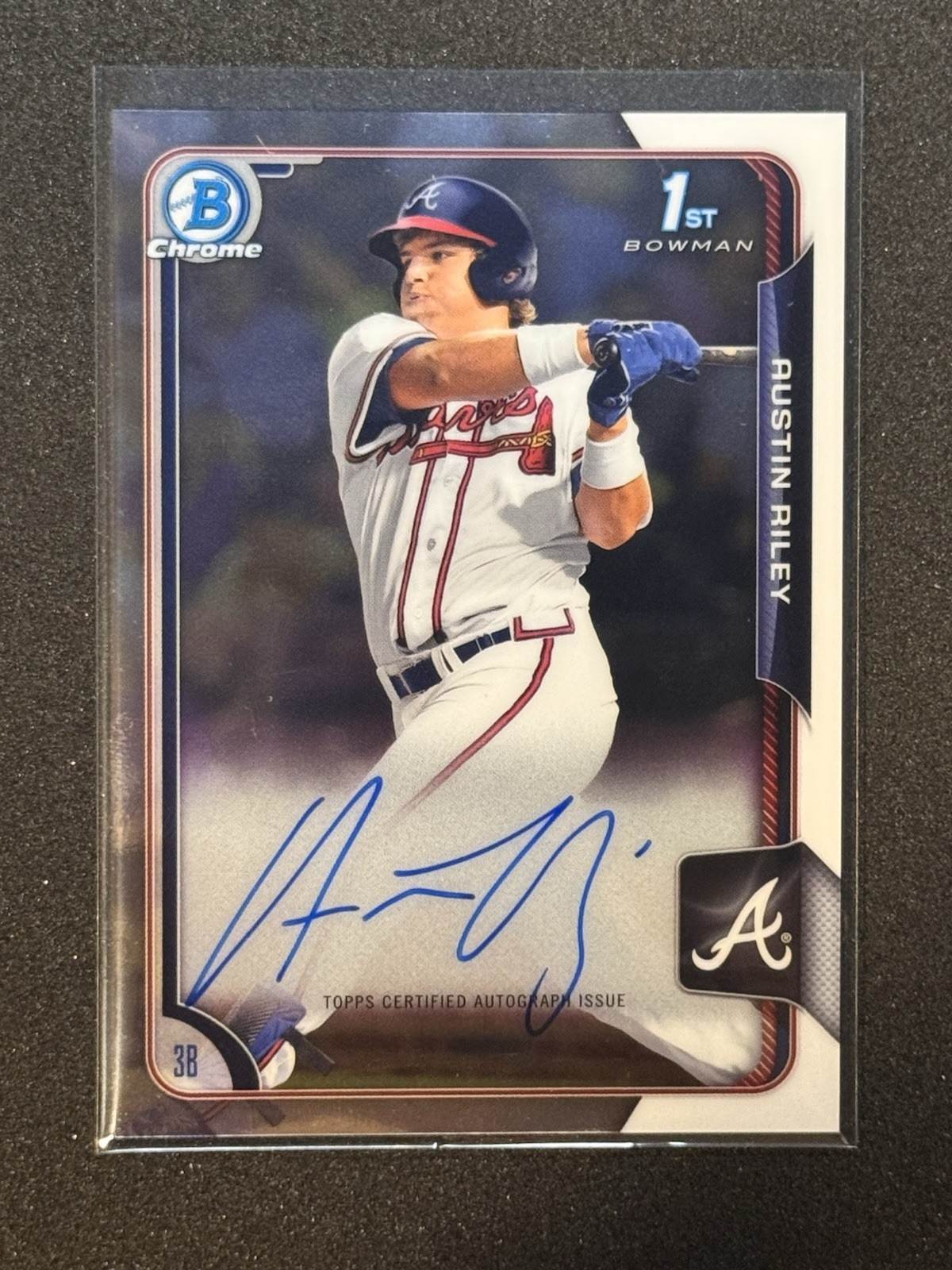 2015 Bowman Chrome - Austin Riley Draft Pick Autographs #BCA-ARI Rookie RC Auto