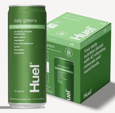 Huel Ready To Drink Superfoods Daily Greens - Apple Cucumber Mint, 12oz, 4 Cans