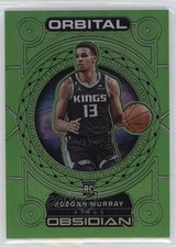 2022-23 Panini Obsidian Orbital Electric Etch Green Flood 4/25 Keegan Murray v9t