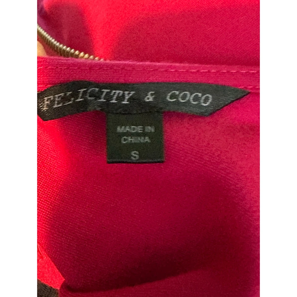 Felicity & Coco pink cap sleeves sheath midi dress size Small - Image 3 of 4