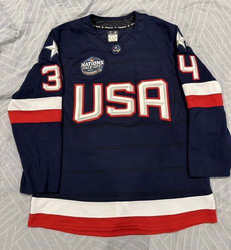 USA 4 Nations Faceoff Auston Matthews Fanatics Premium Jersey Size 54 NWOT