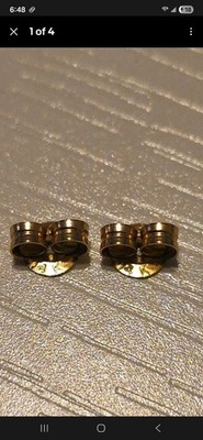 14 Karat Gold Ohrring Rückseiten schöner Zustand 1 Paar Gold Ohrring Rückseiten