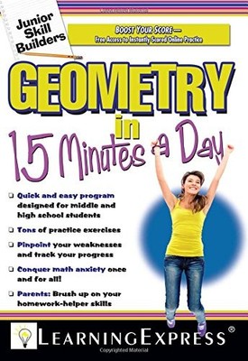 GEOMETRY IN 15 MINUTES A DAY By Learningexpress **BRAND NEW**