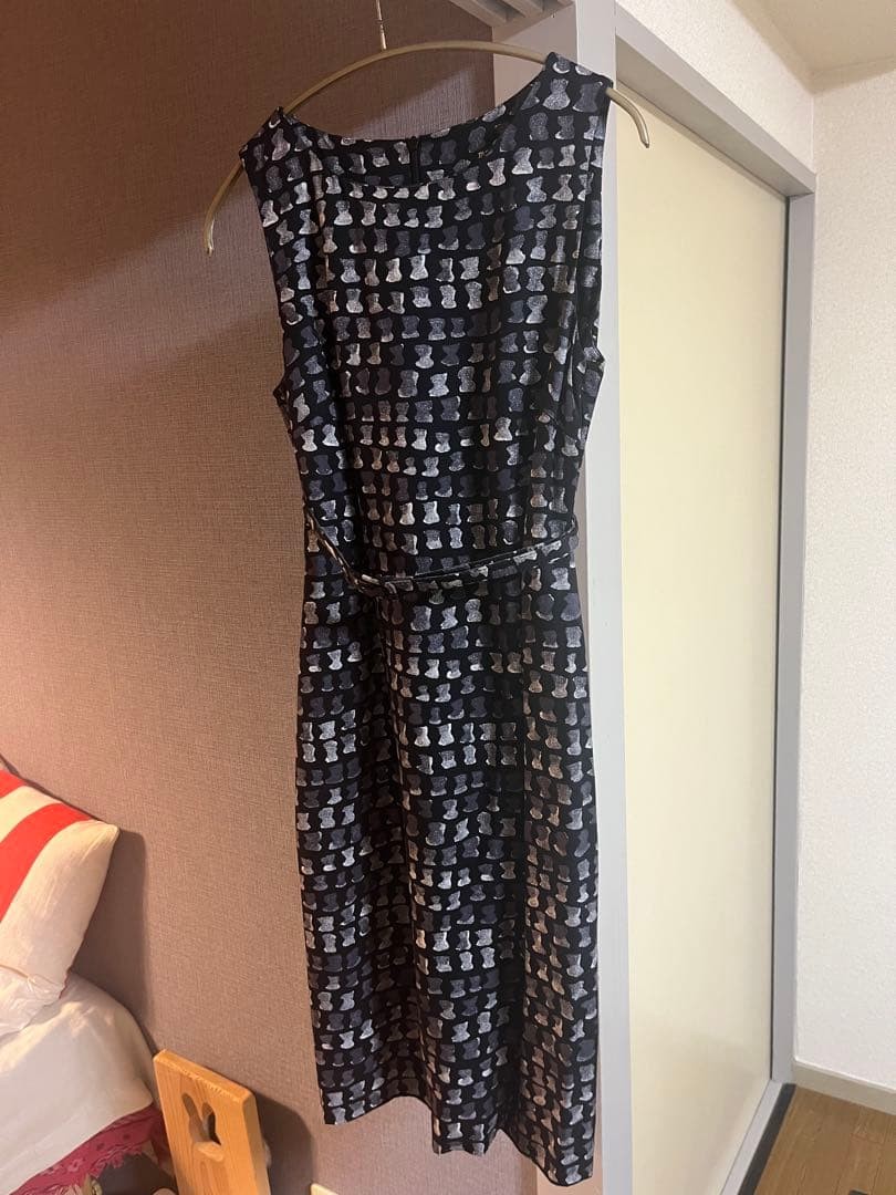 Marimekko Formal Sleeveless One Piece Dress Size 36 Knee Length Used