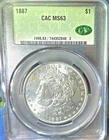 💥💥💥1887-P Morgan Silver Dollar - $1 - CAC MS63💥💥💥