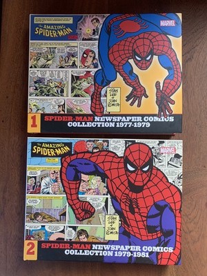 SPIDER-MAN NEWSPAPER COMIC-COLLECTION HC 1+2 deutsch 1977-1986 STAN LEE