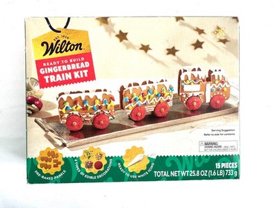 Wilton Gingerbread Train Kit Ready to Build Sealed 2024 Holiday Christmas