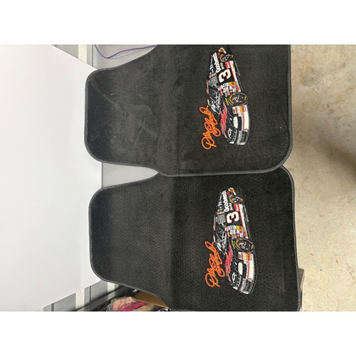 Vintage 1998 Dale Earnhardt Sr 3 Goodwrench NASCAR Car Floor Mats Black Set of 2