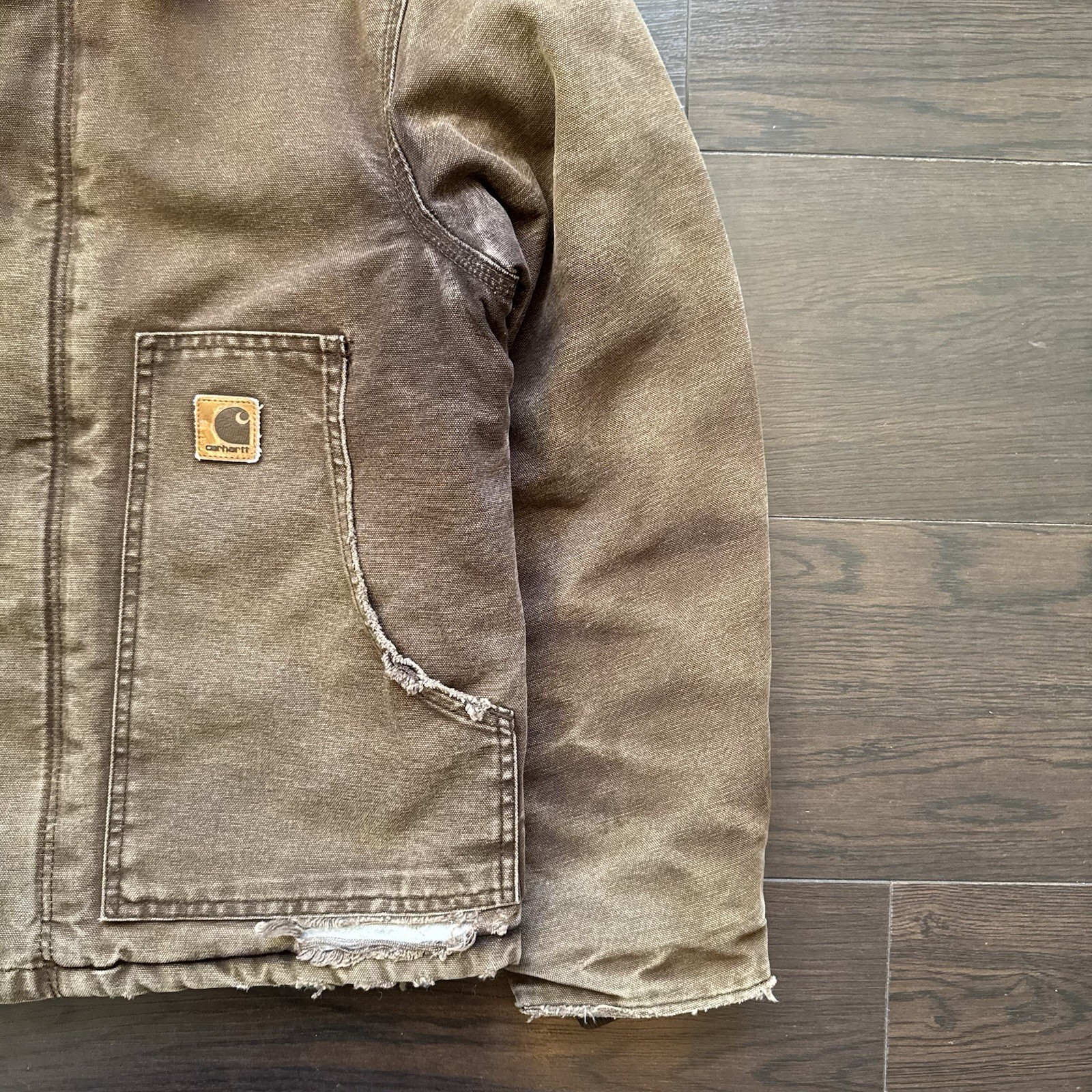 Carhartt J22 DKB Arctic Jacket Vintage Size Small From 2006 Distressed thumbnail 3