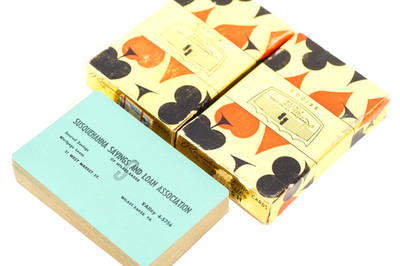 Remembrance Redi-Slip Playing Cards Susquehanna Savings & Loan Luzerne Co MCM