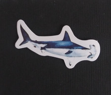 Fun Playful Colorful Shark Sticker 2" x 1.78" Z 