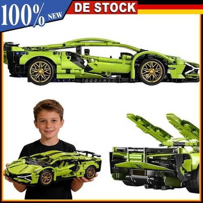 1280Pcs Rennwagen Bausteine Sportwagen Klemmbausteine Sammelbares für Erwachsene