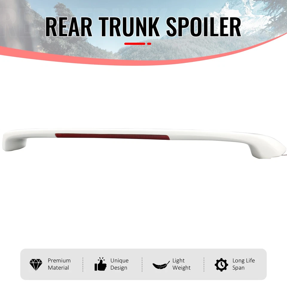 Alerón de maletero para Subaru Impreza 93-01 sedán cupé con luz LED pintado #blanco Foto 3 de 4