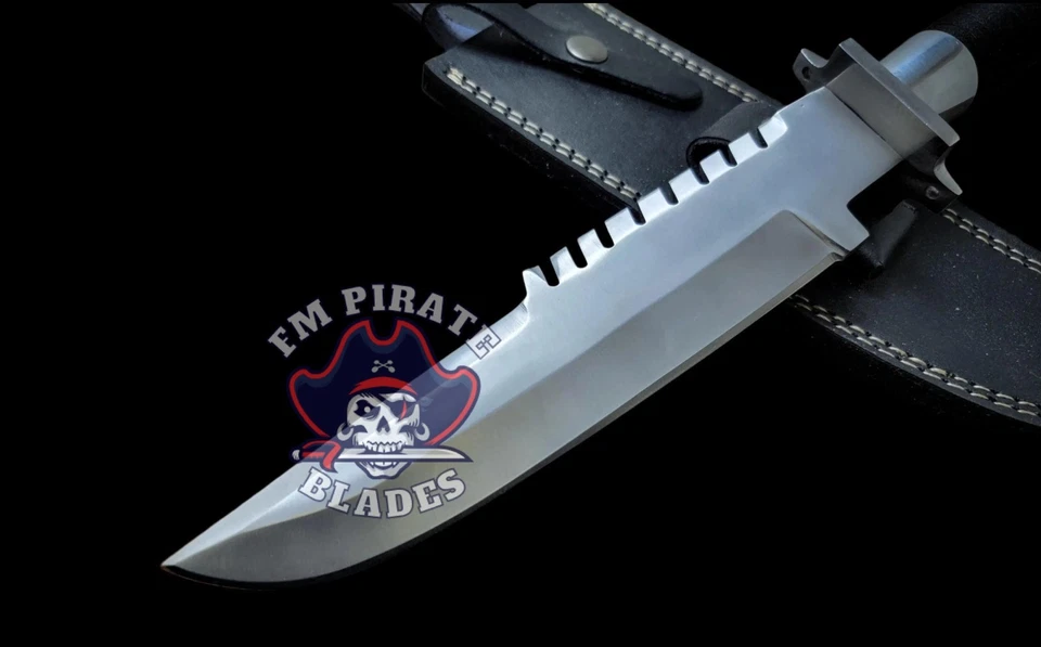 Cuchillo de comando de acero de resorte 5160 hecho a mano personalizado, cuchillo Bowie, cuchillo táctico. Foto 4 de 4