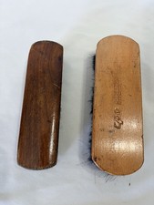 Vintage Horsehair Stanley Shoe Shine Brush Bundle Lot Of 2
