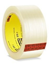 3M Scotch 375 Box Sealing Tape: 2 in. x 55 yds. Clear 