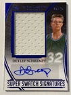 DETLEF SCHREMPF 2025 Leaf In The Game Used Super Swatch Blue JERSEY AUTO 16/25