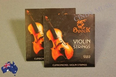 2PCS SPOCK Full Size Violin Strings Set Premium Alloy for 4/4 3/4 1/2 1/4 1/8 AU - image 1 of 4