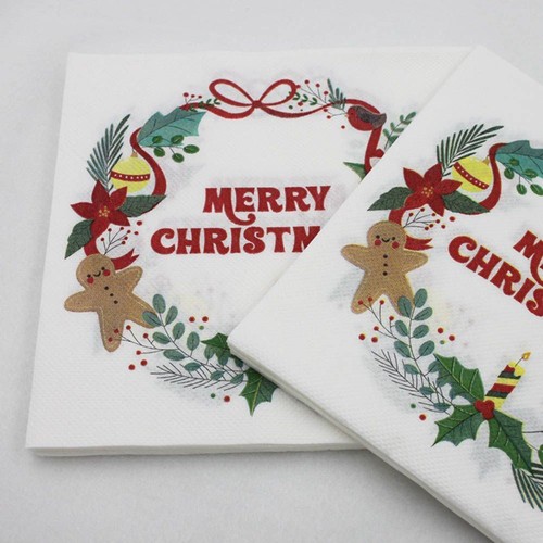 Party X-mas Lunch Paper Paper Napkins Napkins For Decoupage Christmas Napkin - Picture 4 of 18