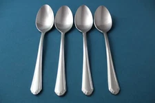 4 Teaspoons Lenox ARCHWAY 18/10 Stainless China NEW 6 1/2"
