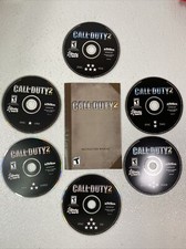 Call of Duty 2 (Windows PC, 2005) Game 6 Disc Set, Complete with Manual