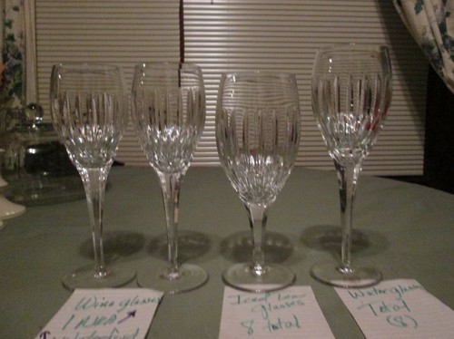 23 AJKA & 1 WATERFORD TROPEZ White/Red Wine & Water Glasses Made in HUNGARY - Picture 10 of 12