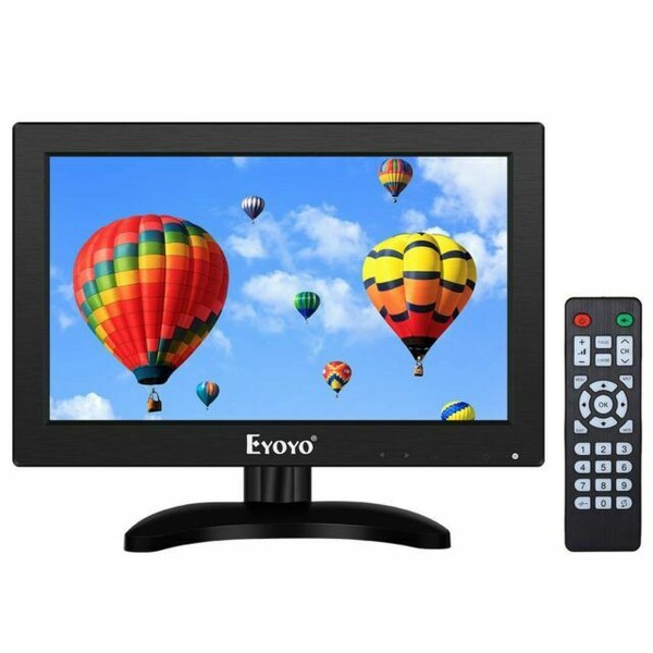 Eyoyo 12 Inch HDMI Small TV Monitor Portable Kitchen TV 1366x768 16 9