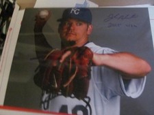 Joe Blanton Kansas City Royals Signed 8x10 Photo COA Inscription
