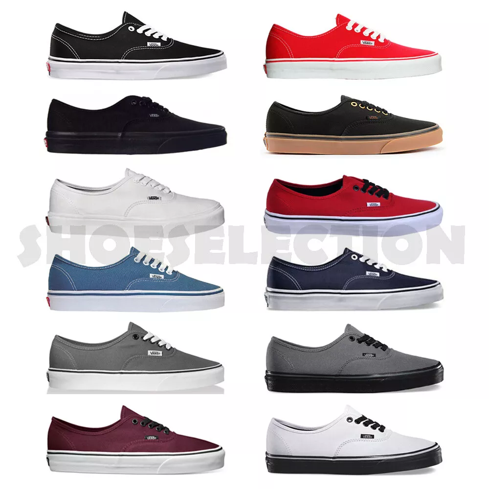 Ambientalista Peluquero Londres Vans New Authentic Era Classic Sneakers Unisex Canvas Shoes | eBay