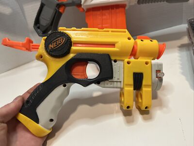 Nerf Modulus Longstrike Blaster & EX3 Laser Pistol.+Whistle Dart