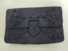 Vintage Saks Fifth Avenue Made In France Beaded Clutch Purse
