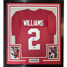 Framed Facsimile Autographed Ryan Williams 35x39 Alabama Red College Jersey