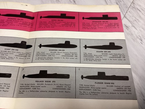 US NAVY Atomic SUBMARINE GENERAL DYNAMICS Lineup-EB - Picture 8 of 16